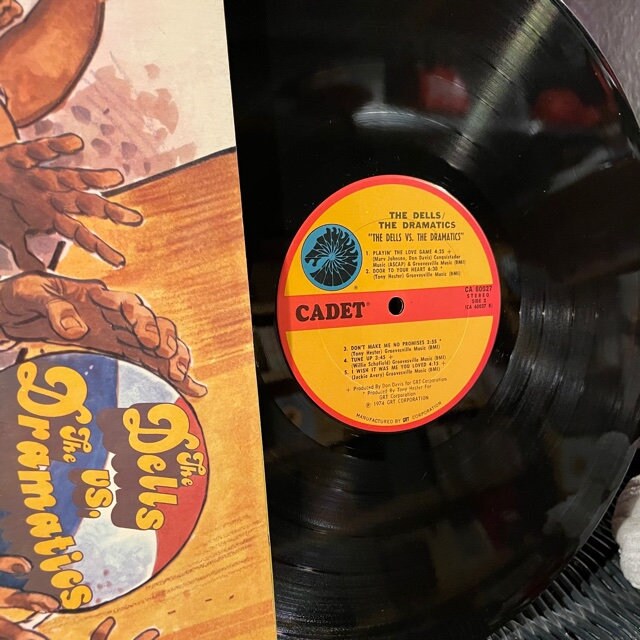 The Dells vs The Dramatics 直筆サイン LP レコード The Dells, the Dramatics-