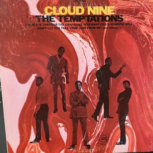 Temptations-&quot;Cloud Nine&quot; Vintage vinyl soul record album.