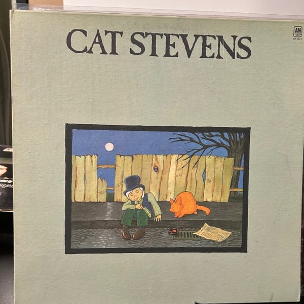 Cat Stevens-"Teasers and the Firecat" vintage vinyl folk rock record album, "Moon Shadow", "Peacetrain"