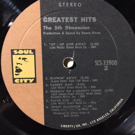 洋楽 THE 5th DIMENSION GOLD DISC Vinyl Record The 5th Dimension-