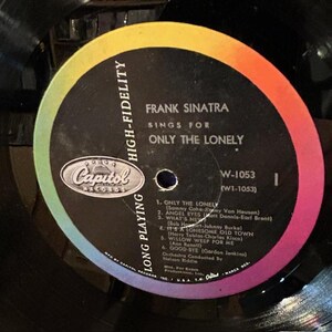 Frank Sinatra-"sings for Only the Lonely" Vintage Vinyl Record Album - Etsy