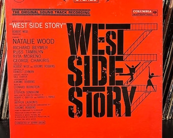 Leonard Bernstein-"West Side Story (Original Sound Track Recording)" Vintage vinyl record album