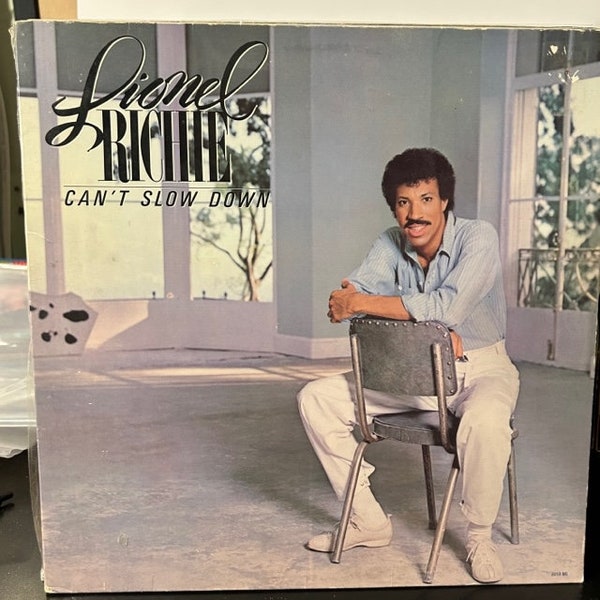 Lionel Richie-"Can't slow Down" vintage vinyl record album, Motown Music, "All Night Long"