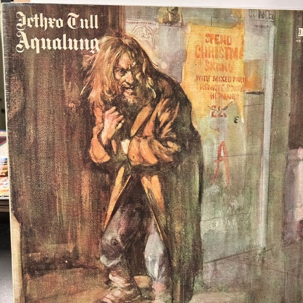 Jetrhro Tull- "Aqualung", 33 rpm 12" classic rock album, "Cross Eyed Mary", "Locomotive Breathe", "My God", "Up To Me", Jethro Tull Music