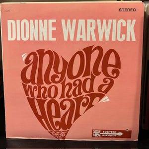 Dionne Warwick-&quot;Anyone Who Had A Heart&quot; Vintage vinyl record album