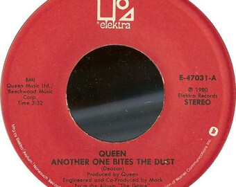 Queen-&quot;Another One Bites the Dust / Don&#39;t Try Suicide&quot; vintage vinyl 45 rpm single record