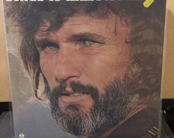 Kris Kristofferson-"Songs of Kristofferson" vintage vinyl record album, "Me and Bobby McGee", "Sunday Morning Coming Down"