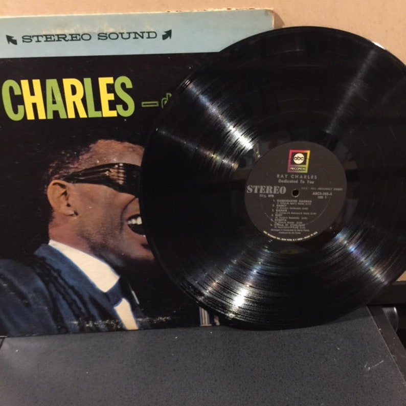 Ray Charles "Dedicated to You" vintage vinyl soul album bild 3