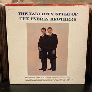 Everly Brothers-&quot;The Fabulous Styles of the Everly Brothers&quot; Vintage vinyl record album.