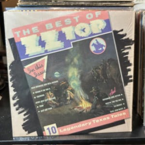 ZZ Top-"The Best of ZZ Top" Vintage vinyl rock record album, "Tush", "LaGrange"