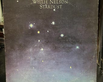 Willie Nelson-"Stardust" vintage vinyl country music album, "Georgia on My Mind", "Blue Skies", "Sunny Side of the Street" "All of Me"