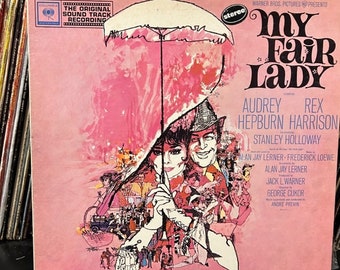 Audrey Hepburn, Rex Harrison-"My Fair Lady" Vintage vinyl record album