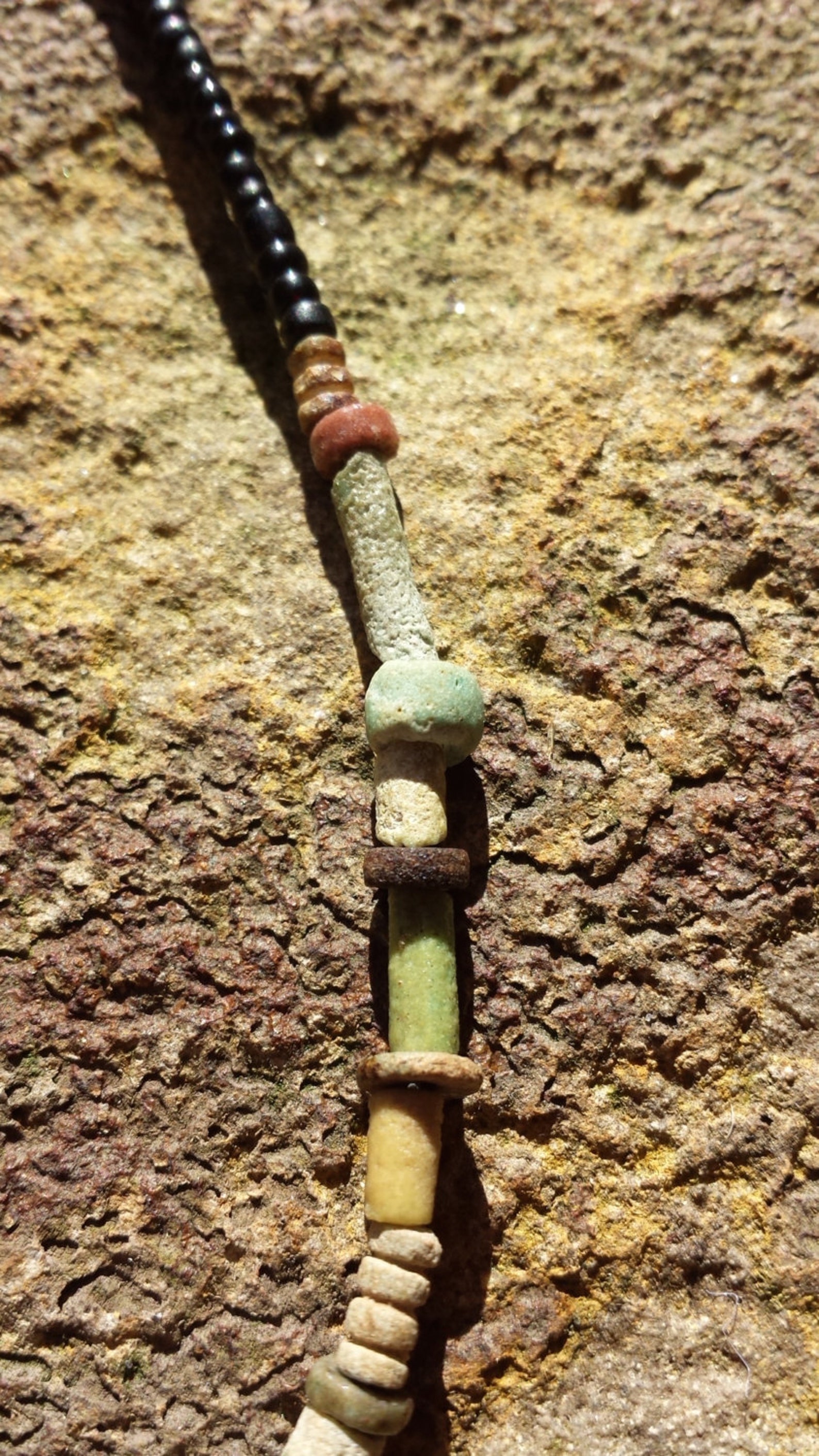 Ancient Egyptian Glass Tomb Beads Necklace 2500 Years Old Etsy