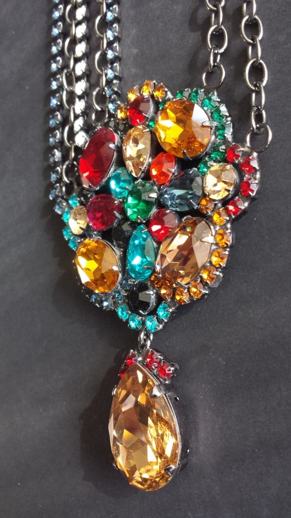 Kenneth Jay Lane - Lady Gaga - Cut Glass NECKLACE… - image 2