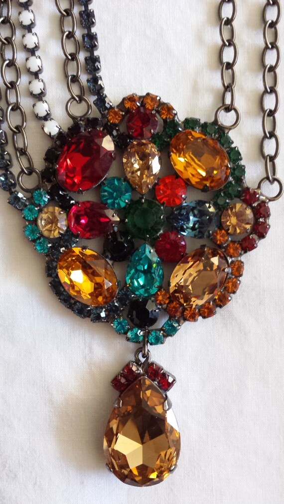 Kenneth Jay Lane - Lady Gaga - Cut Glass NECKLACE… - image 4