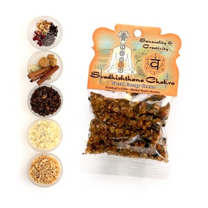 Resin Incense Sacral Chakra Svadhishtana Sensuality and Creativity 1.2oz bag image 3