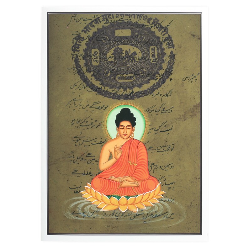 Buddha Greeting Card 5x7 | Etsy