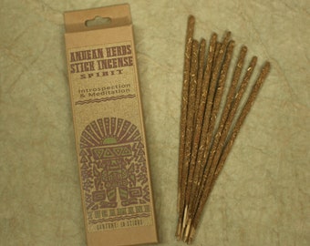 Smudging Incense - Spirit - Andean Herbs Incense Sticks - Introspection & Meditation