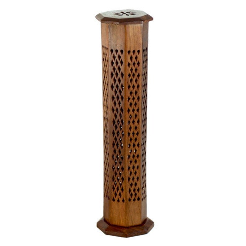 Incense Burner Wooden Decorative Tower Etsy