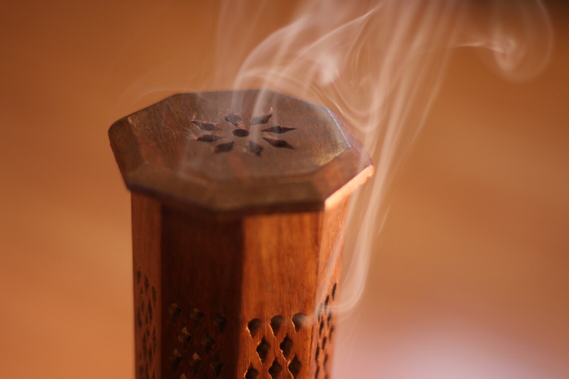 Incense Burner Wooden Decorative Tower Etsy