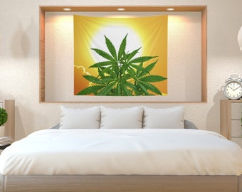 Bella Alba Cannabis Wall Tapestries/Cannabis Tapestry/Marijuana Tapestry/Cannabis Tapestries/Marijuana Tapestries/Cannabis Gift/Marijuana