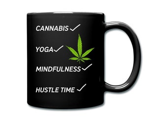 Hustle Time Taza / Taza de Cannabis / Taza de marihuana / Inspiración de cannabis / Regalo de cannabis / Regalo de vacaciones de cannabis / Regalo de cannabis / Regalo de marihuana