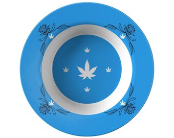 Bellissimo Blue Cannabis Bowl-2 Color Options/Cannabis Bowl/Marijuana Bowl/Cannabis Gift/Marijuana Gift/Cannabis Holiday Gift