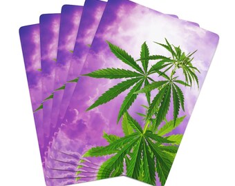 Sogno Di Cannabis Custom Poker Cards/Cannabis Cards/Cannabis Gift/Holiday Gift/Christmas Gift
