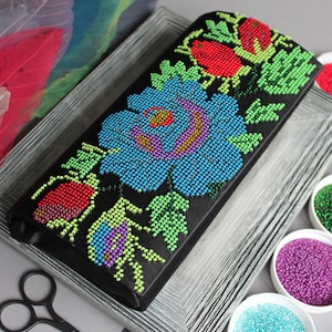 Bolsos de mano étnicos ucranianos, bolso de mano bordado, bolso de mano de lujo para mujer, bolso de mano boho, bolso de mano de noche, bolso de mano con cuentas negras, bolso de flores