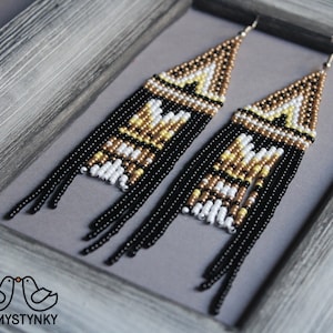 Gold Fringe Ohrringe: Lange Boho Ohrringe