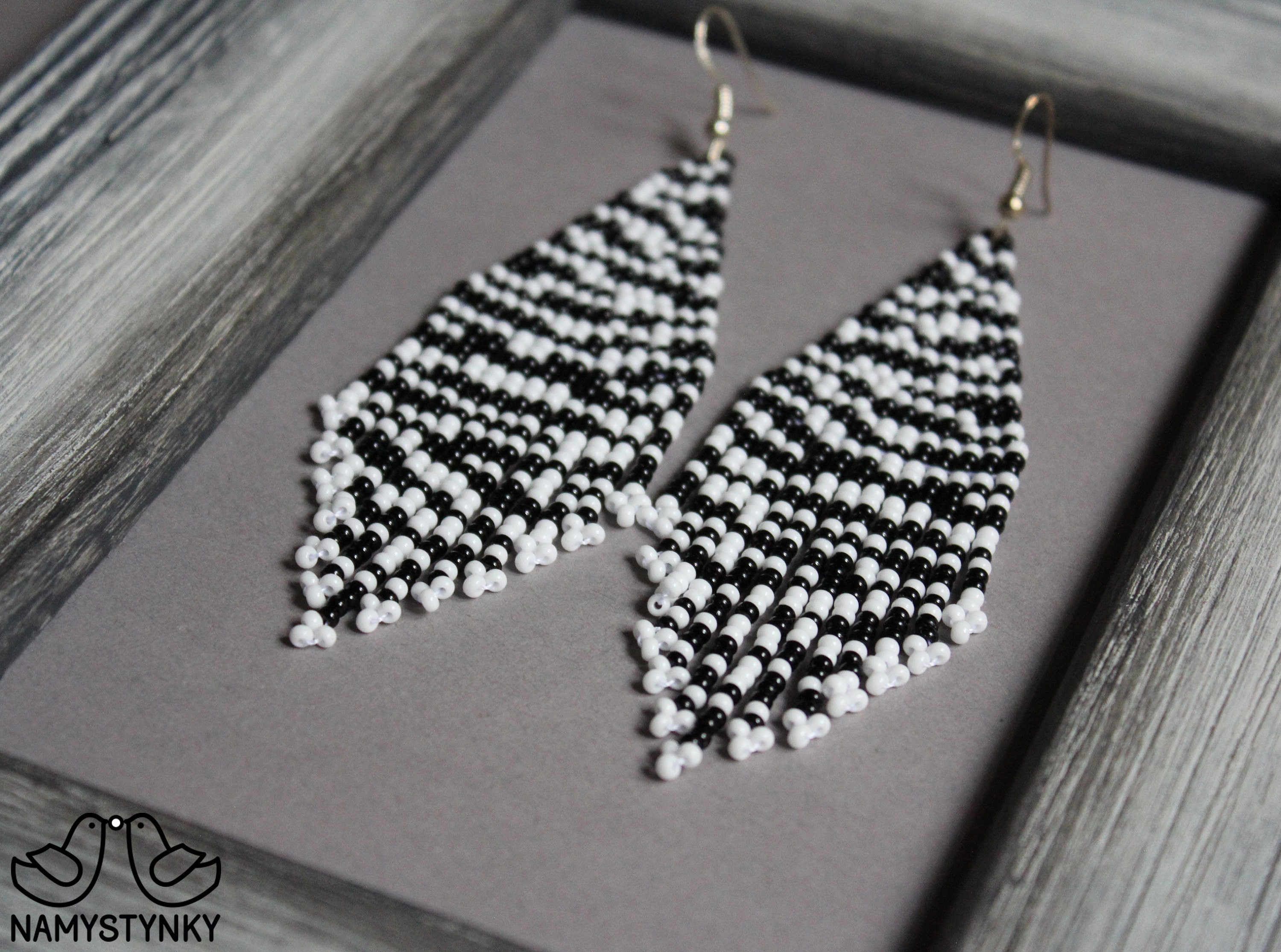 zebra print earrings