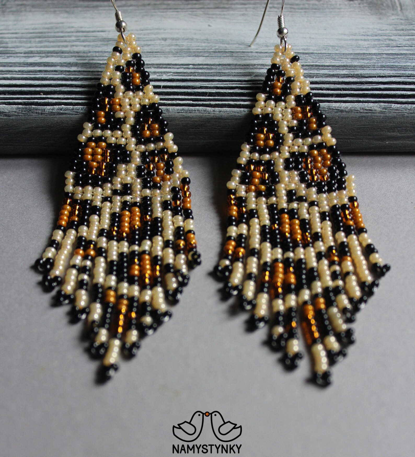 Leopard beaded earrings Animal print earrings Leopard print | Etsy