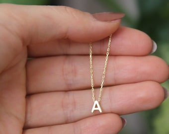 Toddler Initial Necklace Baby Girl 