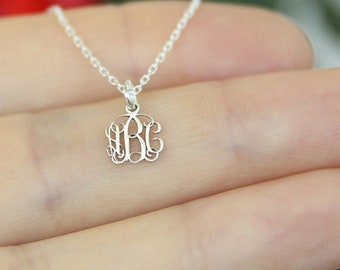 Tiny Monogram Necklace-İnitial Necklace-Personalized Necklace-Personalized Jewelry-Letter Necklace-JX04