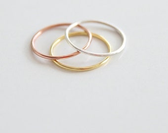 14k Solid, Gold Ring, Stacking Ring,Thin Gold Ring,Dainty Stackable Ring,Real Gold Ring,Minimalist Ring,Jx11