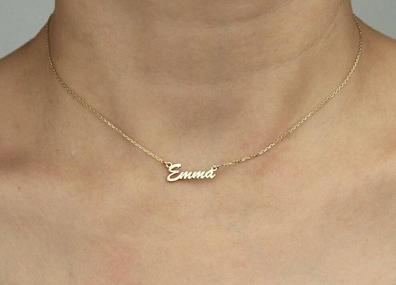 Personalized name choker deals necklace