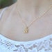 14k Gold Dainty Monogram Necklace-İnitial Necklace-Personalized Necklace-Personalized Jewelry-Letter Necklace-JX04 