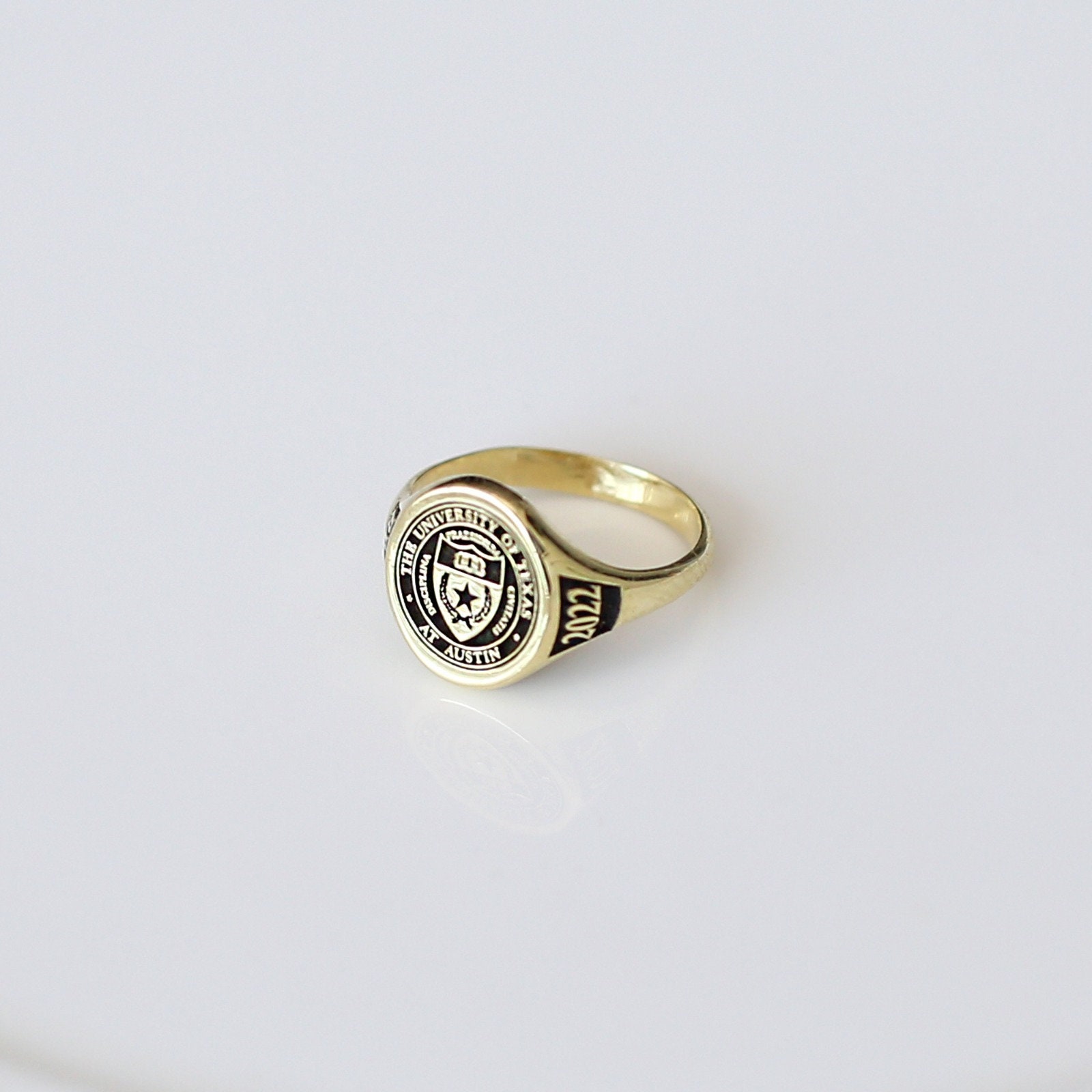 College Emblem Signet Ring,personalized Ring,custom Engraved Class
