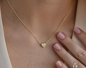 14k Gold Tiny Allah Necklace-Gold Necklace-Islamic Art-Calligraphy Gift-İslam Jewelry-Pendant Necklace-JX14
