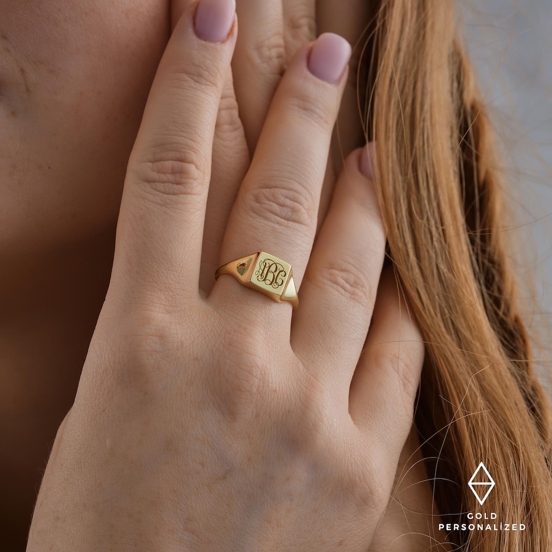 指輪・リング Square Ring [SIZE.1] 0.40 Cts Cubic Zirconia / Sterling Silver 925 Ring / Rhodium
