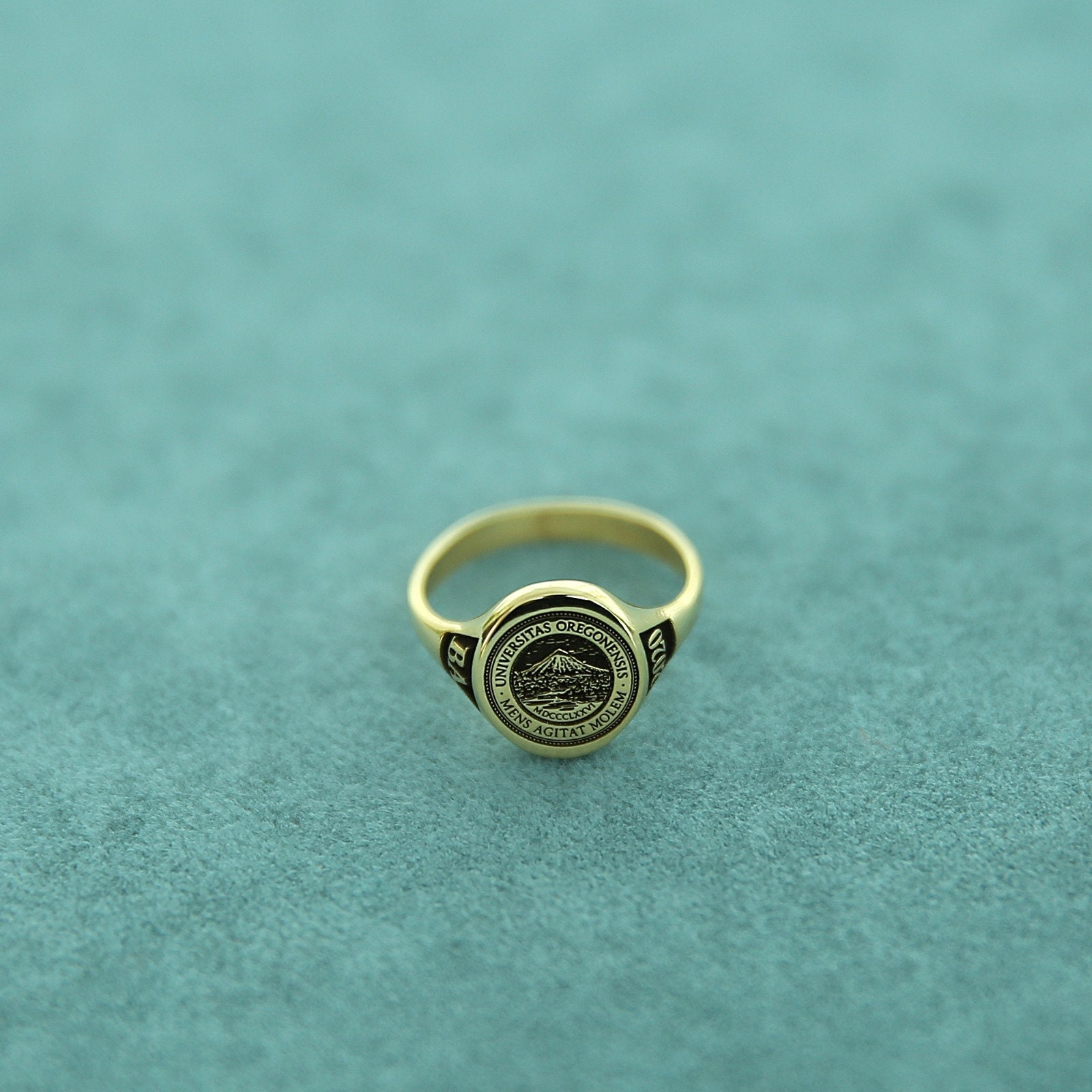 Silver College Class Ring,school Ring,signet Ring,graduation Ring