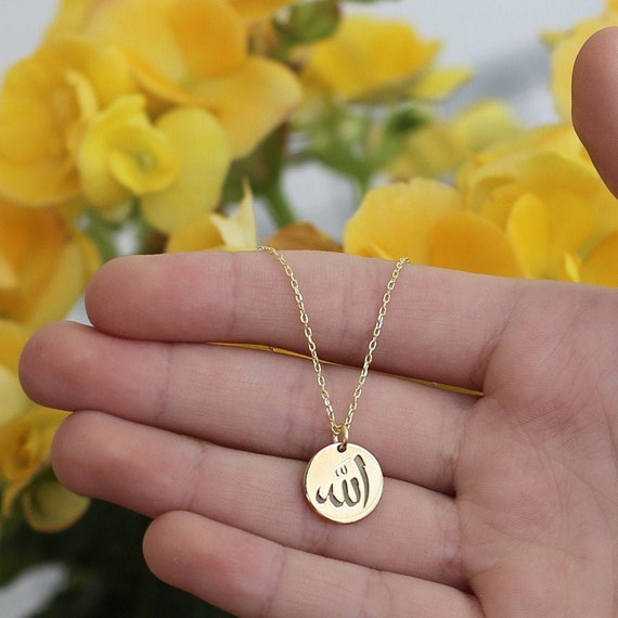 0.98ctw Allah Diamond Pendant 14k Yellow Gold – Liori Diamonds