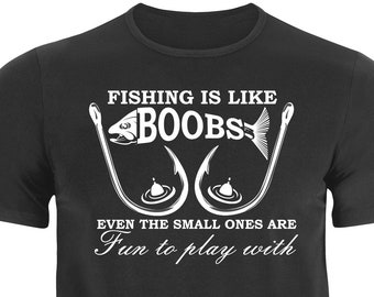 Funny Fishing T-Shirt | Naughty Gift for Fisherman (Up to 6XL)