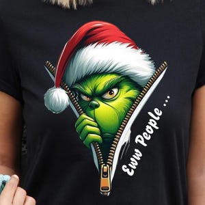 Grinchmas T-Shirt, Cotton Eww People Christmas Shirt