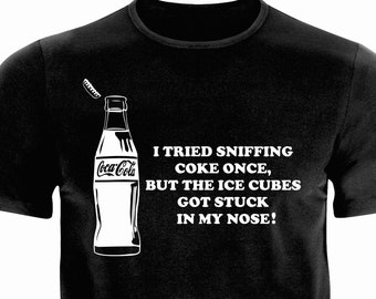 Funny T-shirt-Coca Cola lovers|T-shirt to 6XL|CoolT-shirt|Parody T-shirt|Drugs funny T-shirt|