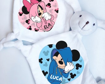 Personalized BABY CUDDLY TOY-Mouse design.