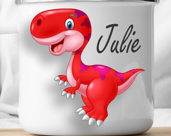 Personalized Dino red|Personalized Kids Cup |Toddler cup|Kids Birthday Gift|Toddler first cup