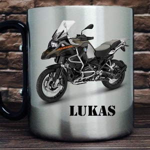 Motorcycle Enthusiast Stainless Steel Mug - Unique Biker Gift