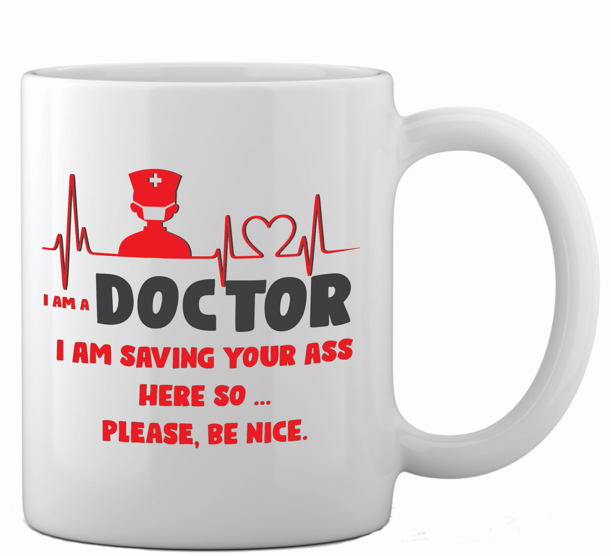 Cadeau voor arts Funny Doctor Mug Het gift van de arts Ik Etsy