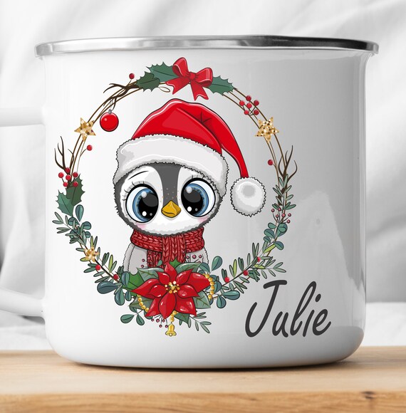 Personalized Christmas Penguin Mug|Personalized Kids Cup |Toddler cup|Kids Birthday Gift|Toddler first cup